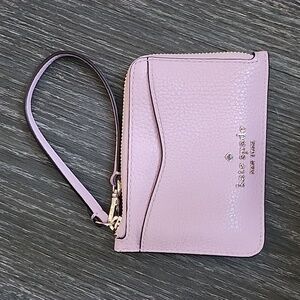 Kate Spade Lelia Small Cardholder Wristlet Wallet- Pink Quartz